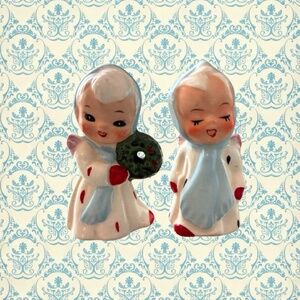 Lefton Mini Christmas Angel Salt and Pepper Shakers